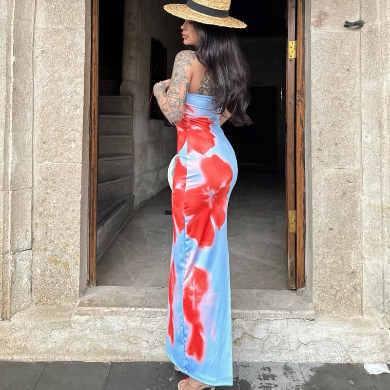 Vibrant Floral Long Dress