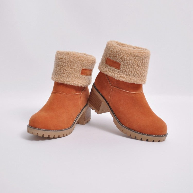 Sofia Faux Fur Ankle Boots