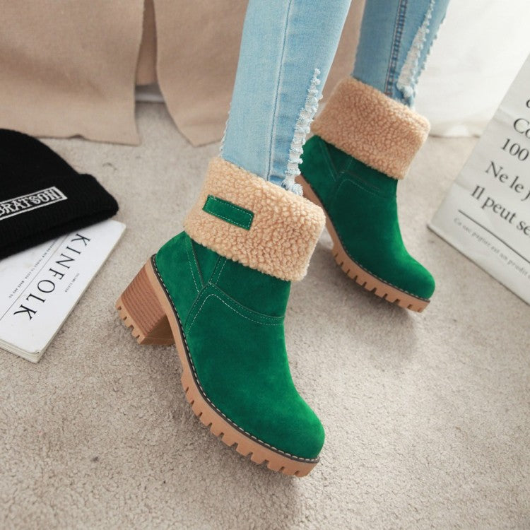 Sofia Faux Fur Ankle Boots