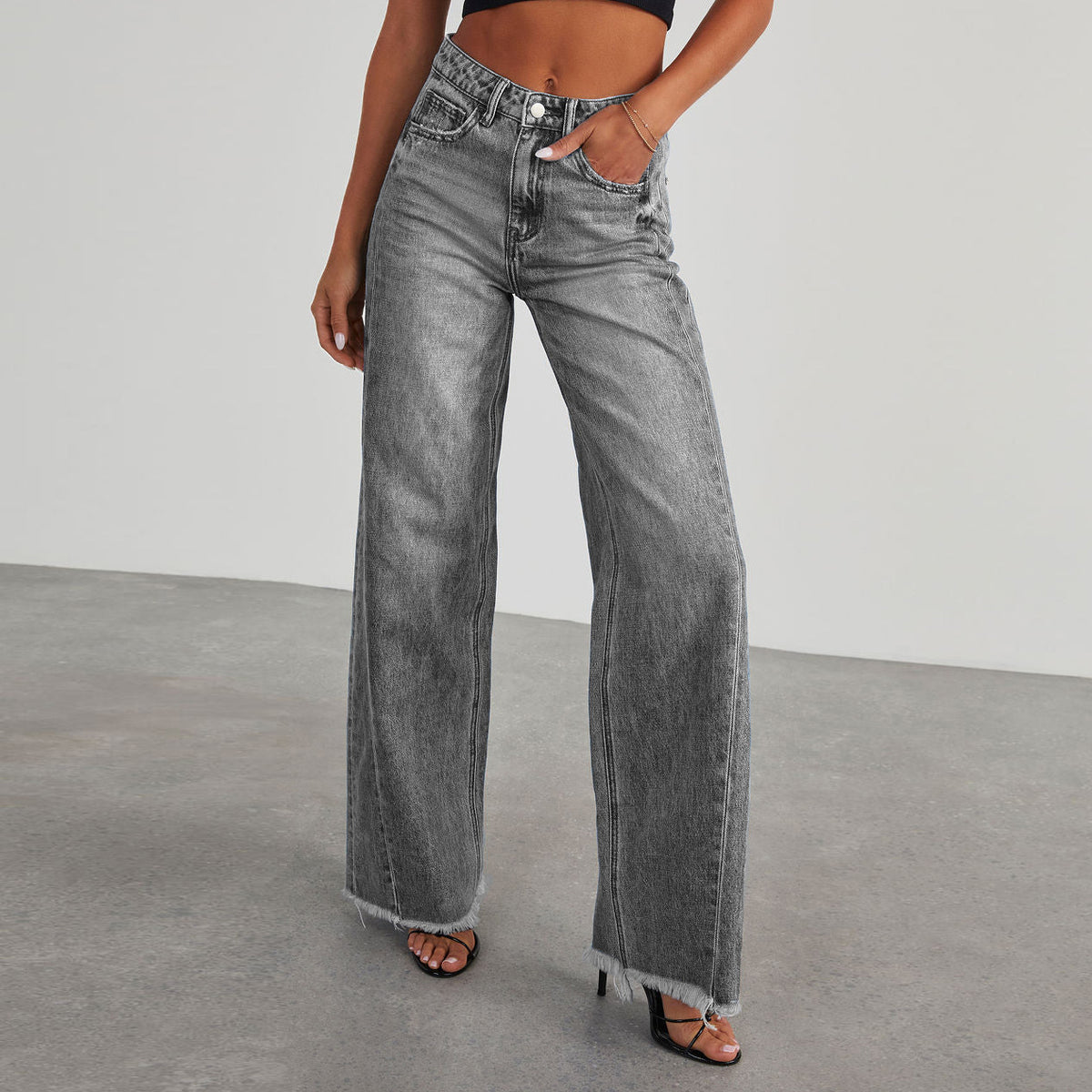Emily High-Waisted Wide-Leg Jeans