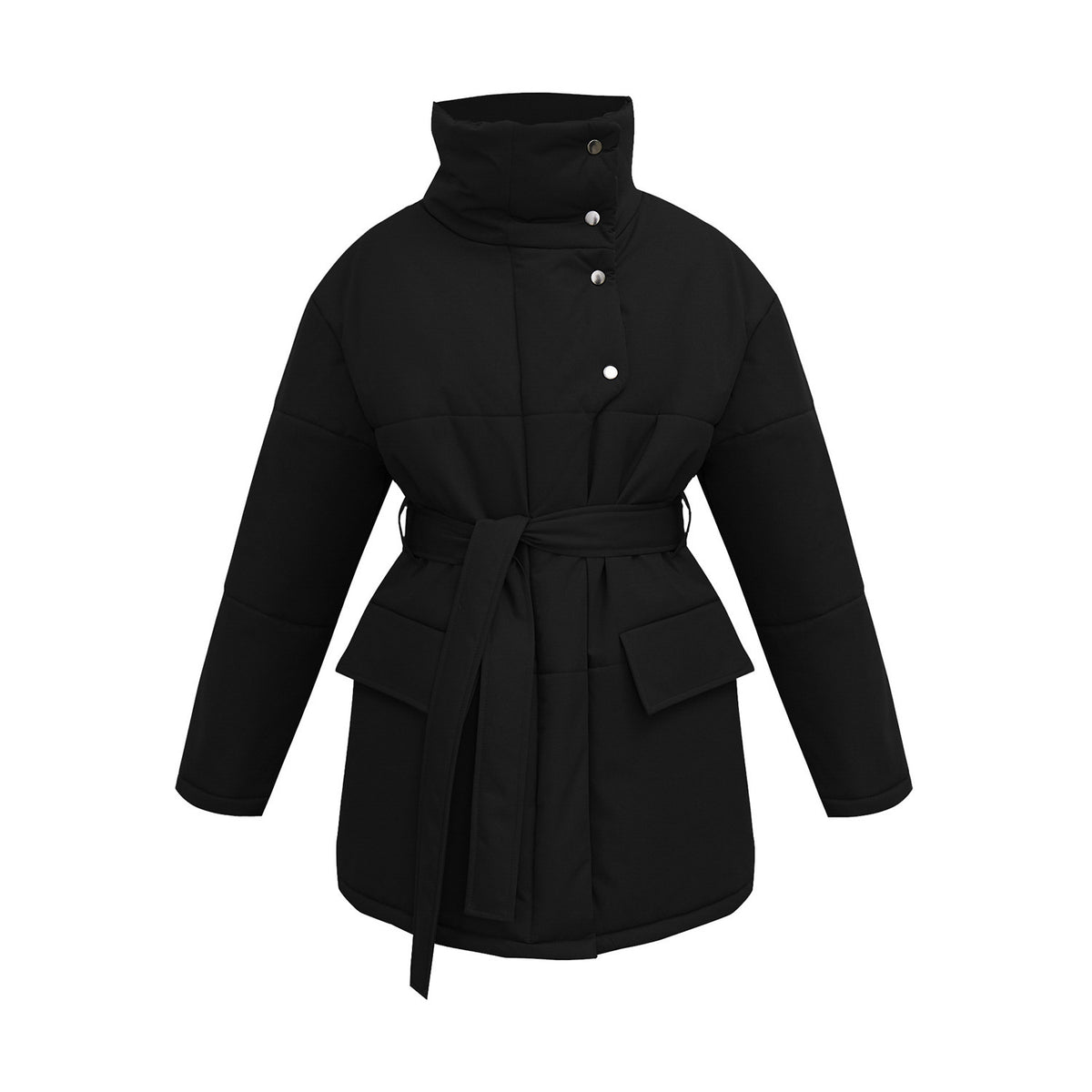 Celeste Belted Puffer Coat