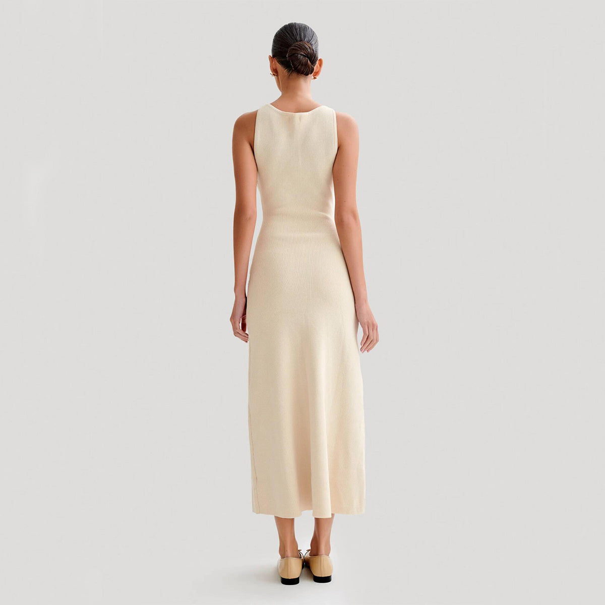 Olivia Button-Front Maxi Dress