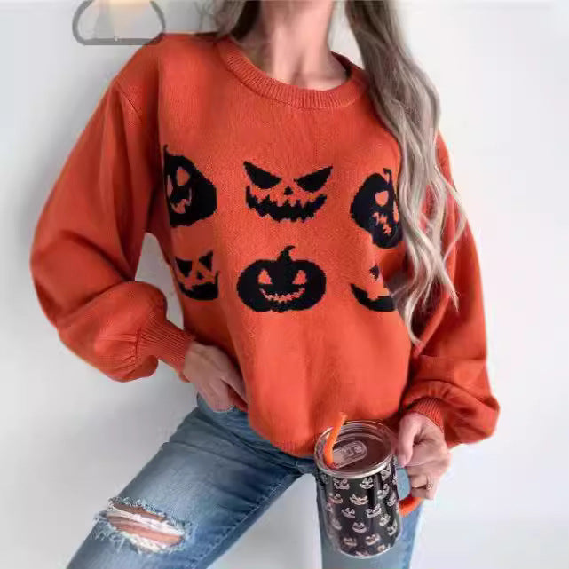 Halloween Pumpkin Sweater