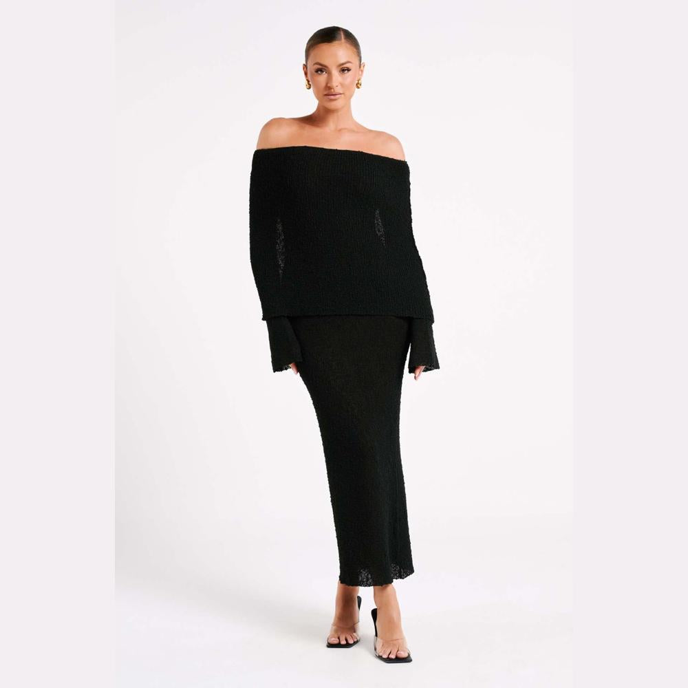 Hazel Off-Shoulder Knit Dress