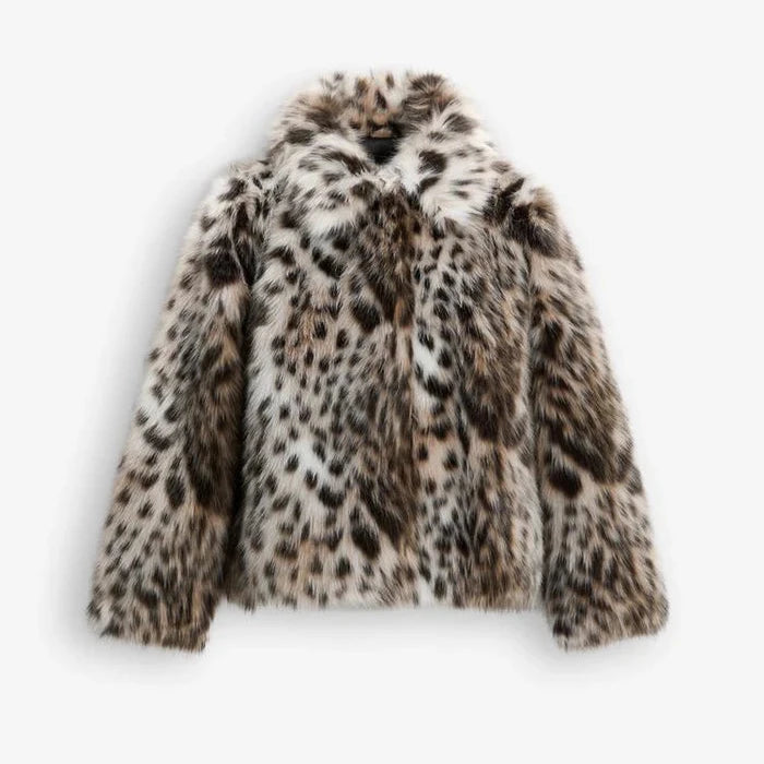 Leopard Faux Fur Jacket