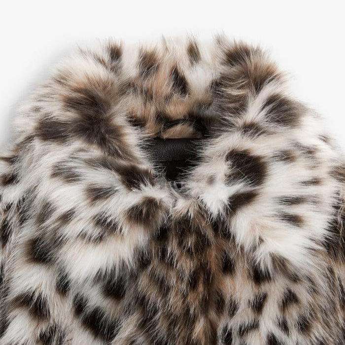 Leopard Faux Fur Jacket
