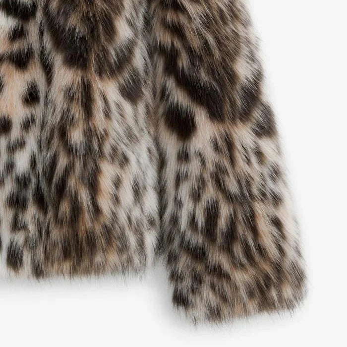Leopard Faux Fur Jacket