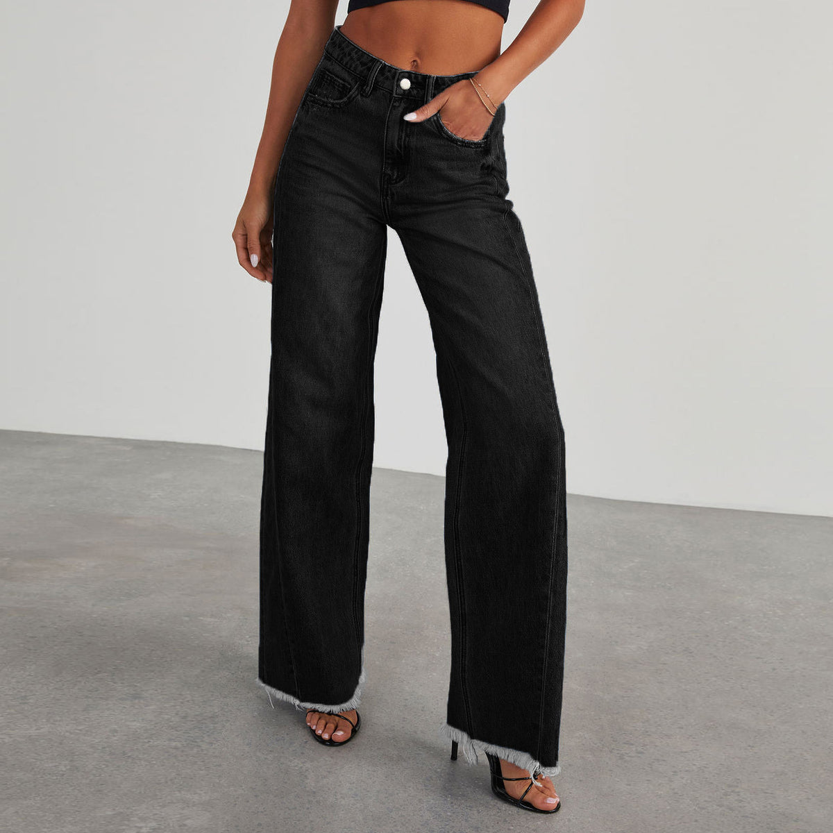 Emily High-Waisted Wide-Leg Jeans