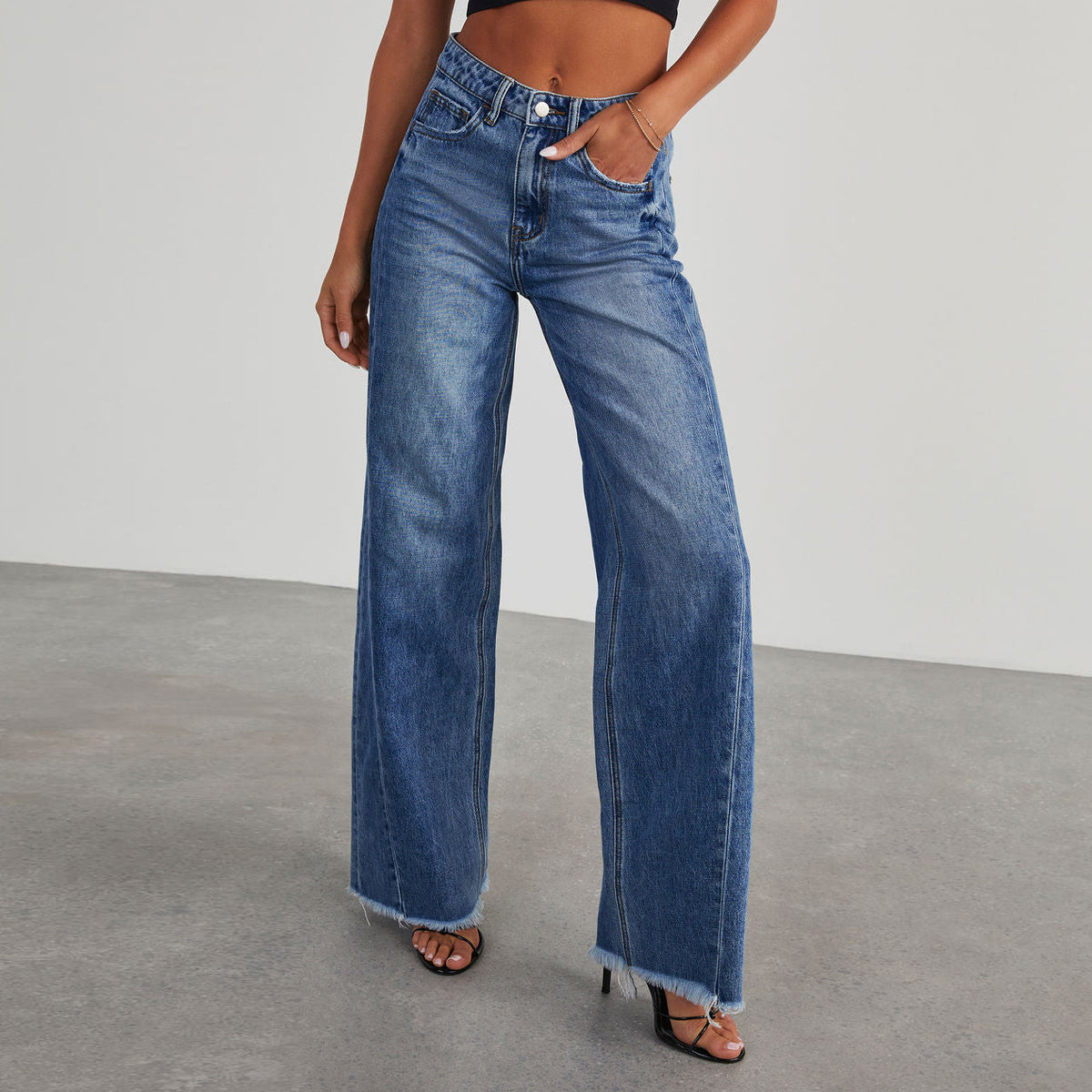 Emily High-Waisted Wide-Leg Jeans