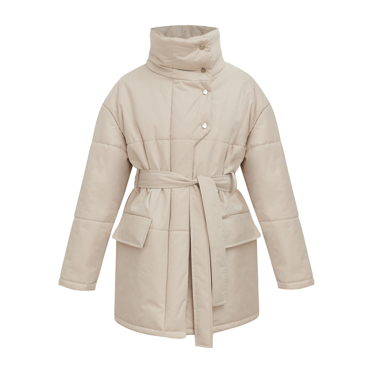 Celeste Belted Puffer Coat