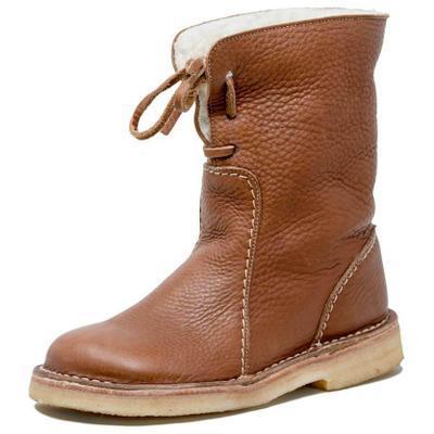 Emily Waterproof Wool-Lined Leather Orthopaedic Snow Boots