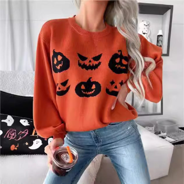 Halloween Pumpkin Sweater