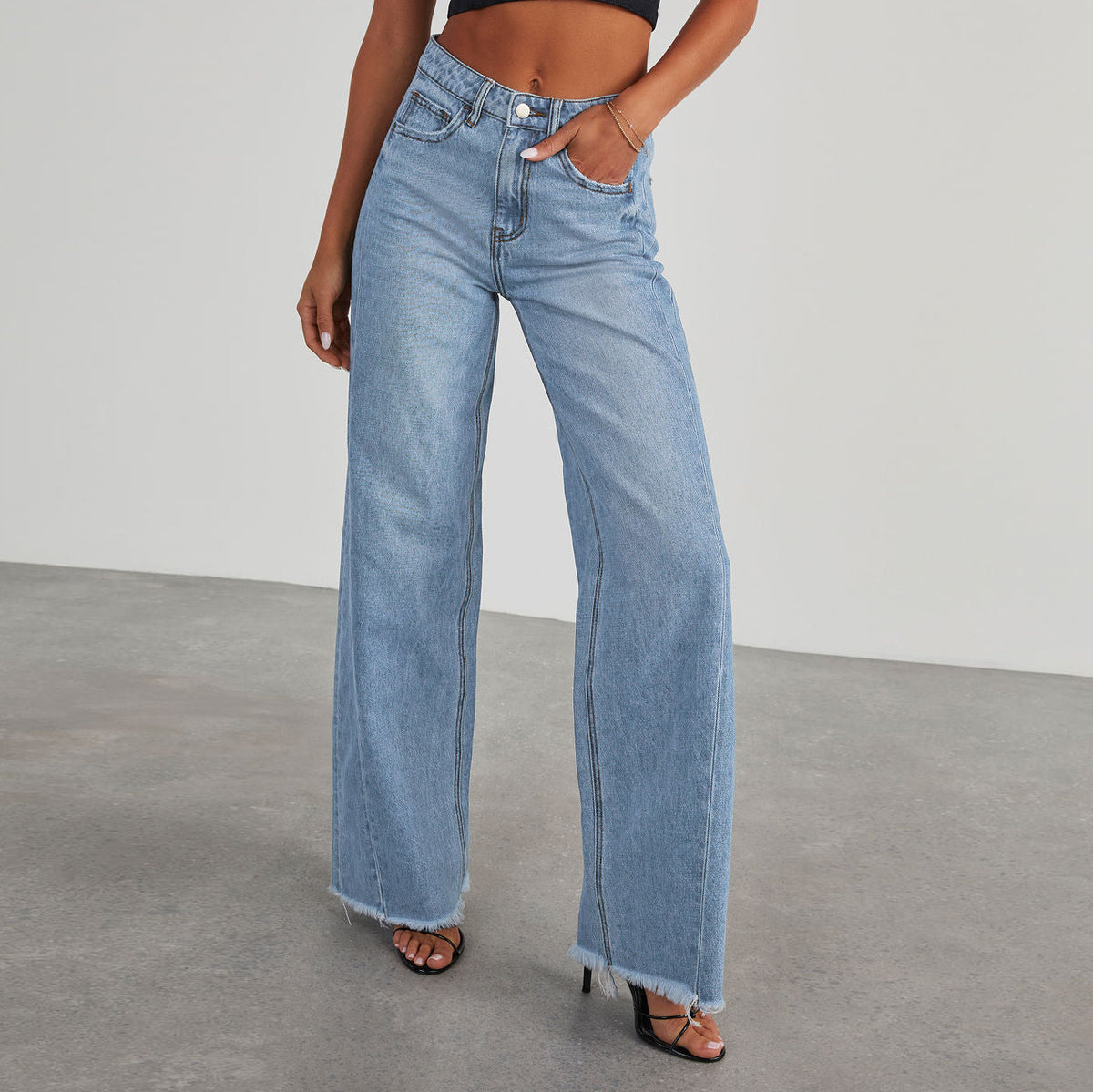 Emily High-Waisted Wide-Leg Jeans