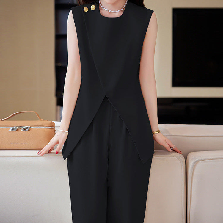 Naomi Belted Two-Piece Set