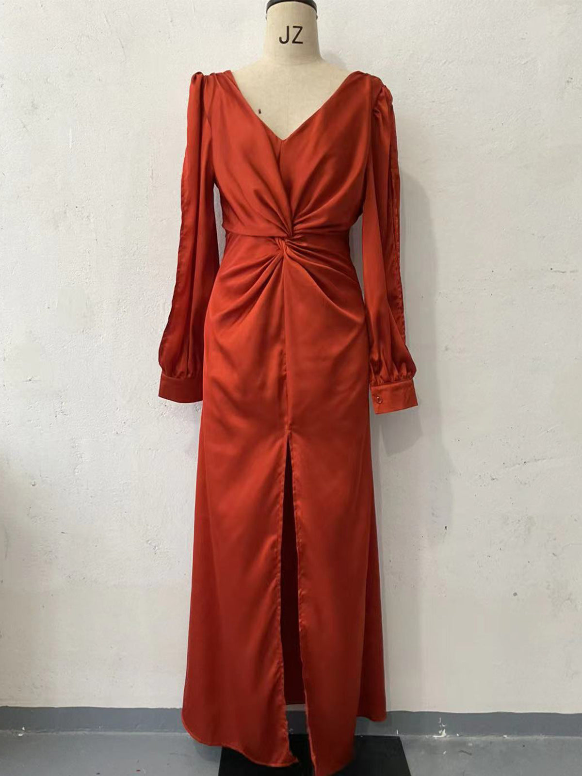 Women's Solid Color Slim Temperament Dress