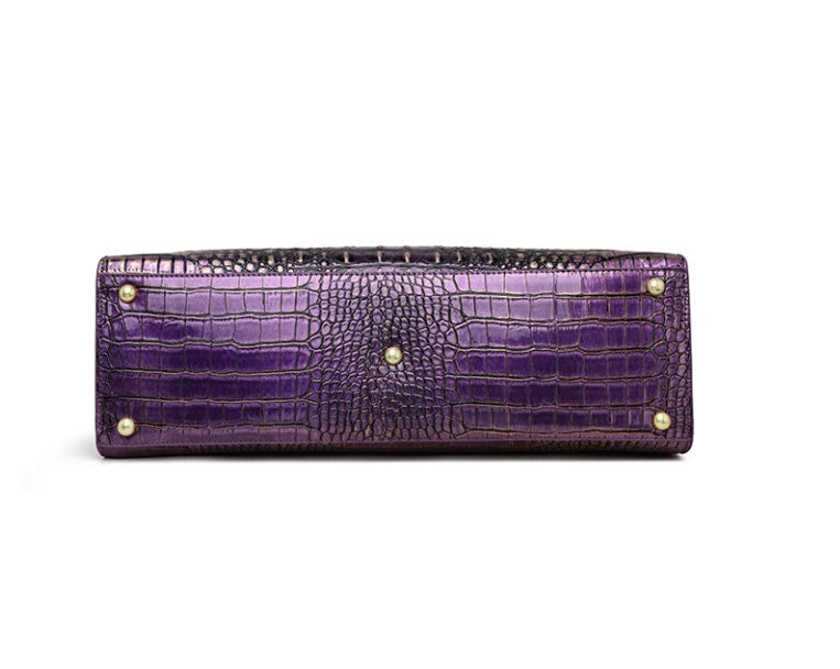 Clara Croc Embossed Tote Bag