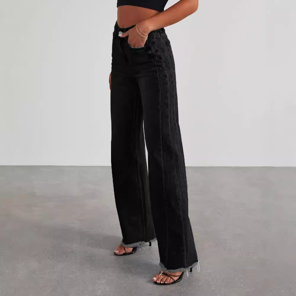 Emily High-Waisted Wide-Leg Jeans
