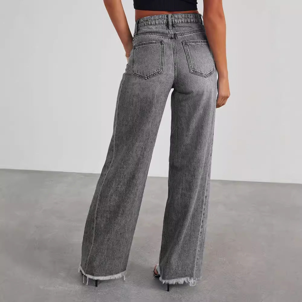 Emily High-Waisted Wide-Leg Jeans